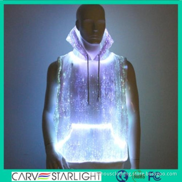 Fall/Winter youth sports Sweatshirts and optic fiber Turtleneck light up hoodie